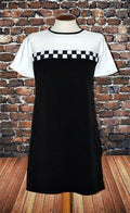 LOVE HER MADLY "SANDY" MONOCHROME DRESS