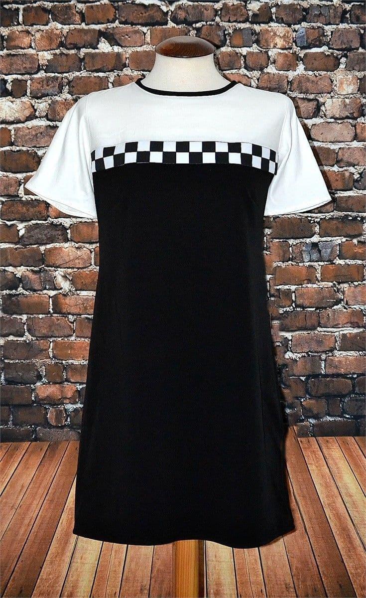 LOVE HER MADLY "SANDY" MONOCHROME DRESS