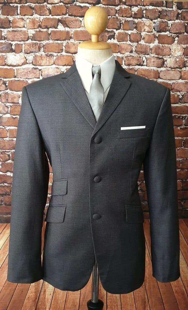 "Lucas" Charcoal Three Button Suit
