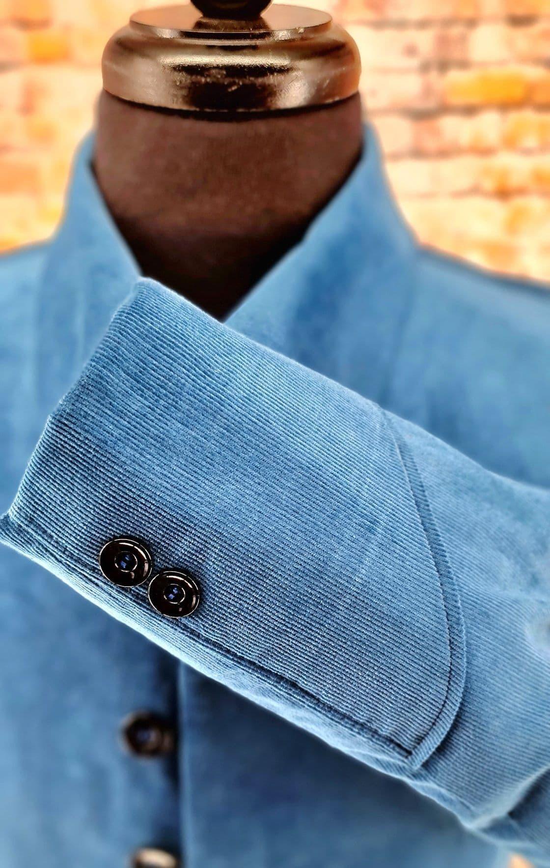 "Marc" Teal Corduroy 60s Inspired Jacket