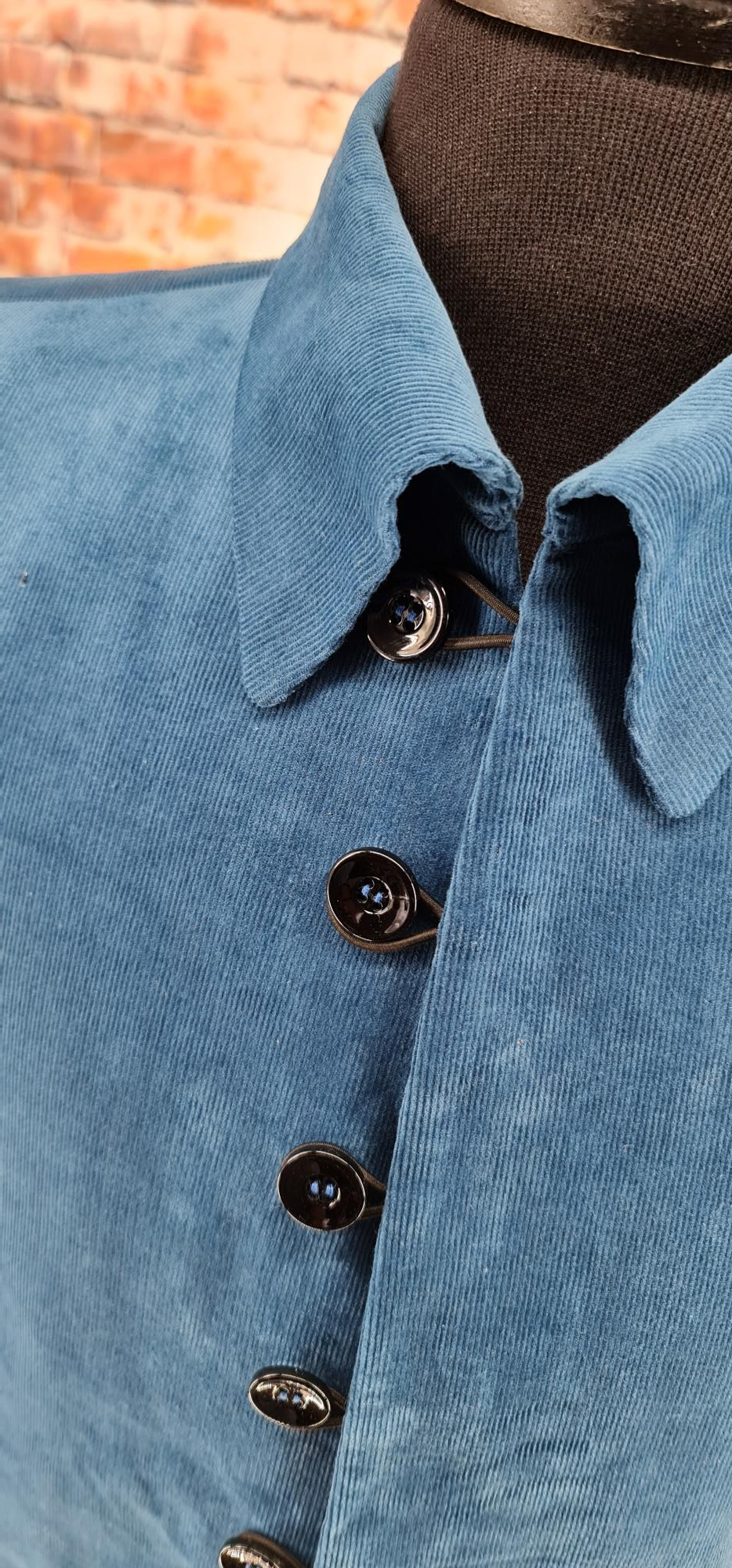 "Marc" Teal Corduroy 60s Inspired Jacket