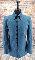 "Marc" Teal Corduroy 60s Inspired Jacket