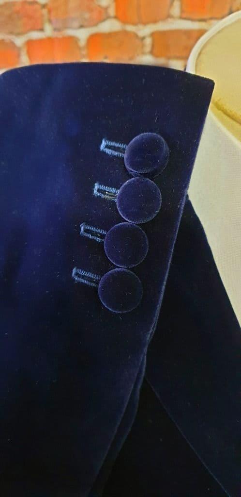 "Marriott" Rich Blue Velvet Jacket