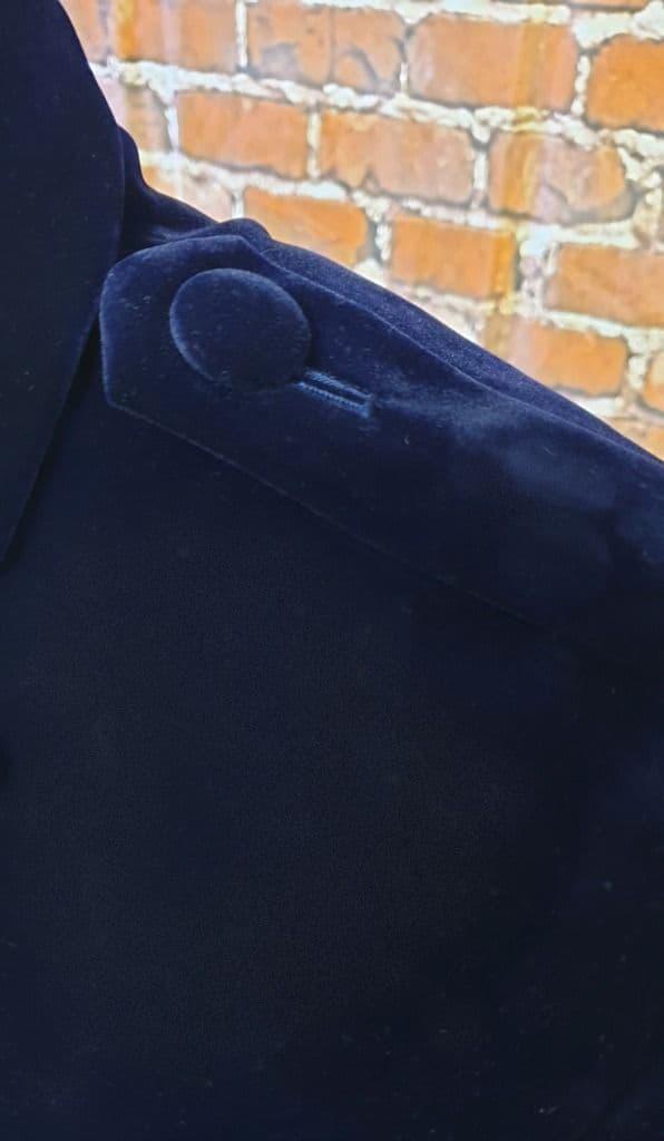 "Marriott" Rich Blue Velvet Jacket
