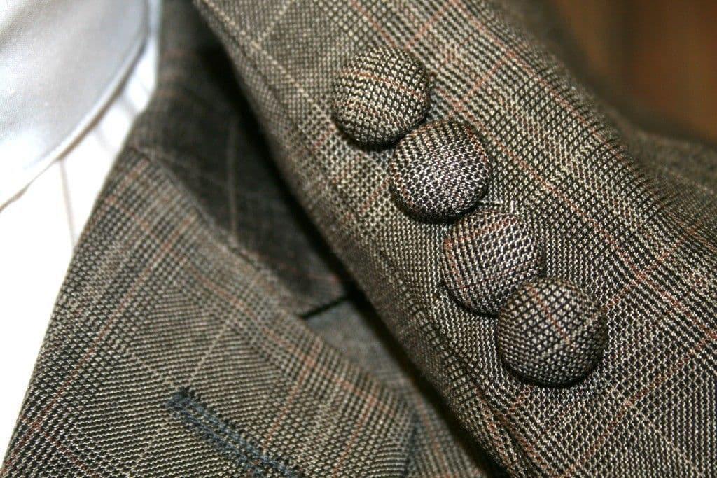 "Maurice" Nutmeg Checked 3 button Suit