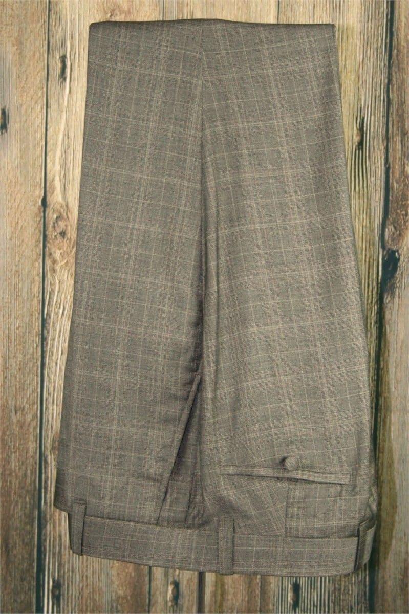 "Maurice" Nutmeg Checked 3 button Suit