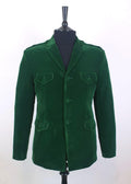 "McLagan" Rich Racing Green Velvet Jacket