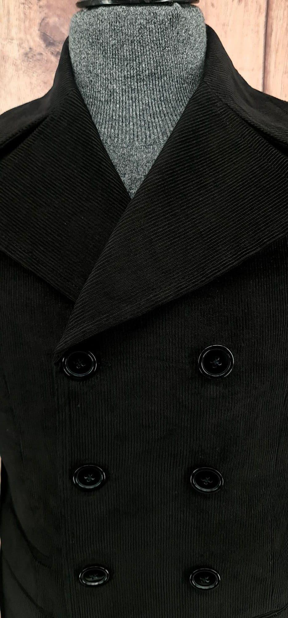 Medworth - Modclothin  Black Corduroy Jacket