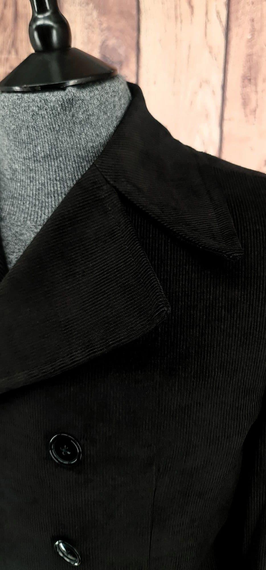 Medworth - Modclothin  Black Corduroy Jacket