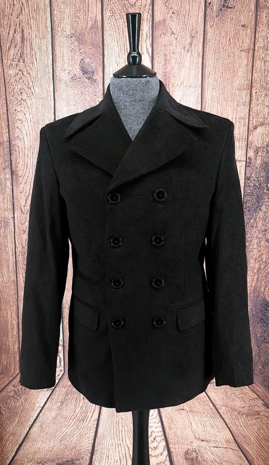 Medworth - Modclothin  Black Corduroy Jacket