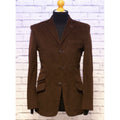 Modclothin Porter Chocolate Corduroy Three Button Jacket