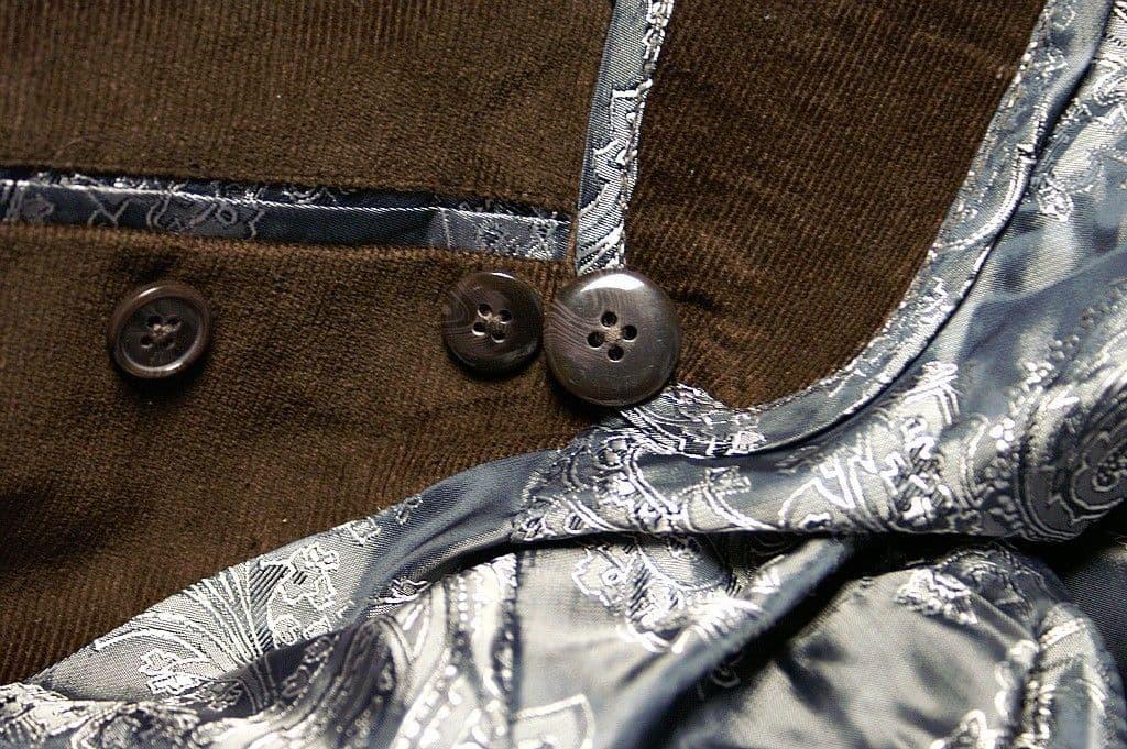 Modclothin Porter Chocolate Corduroy Three Button Jacket