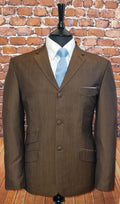 "Moore" Old Gold & Black  Mohair Two Tone Suit