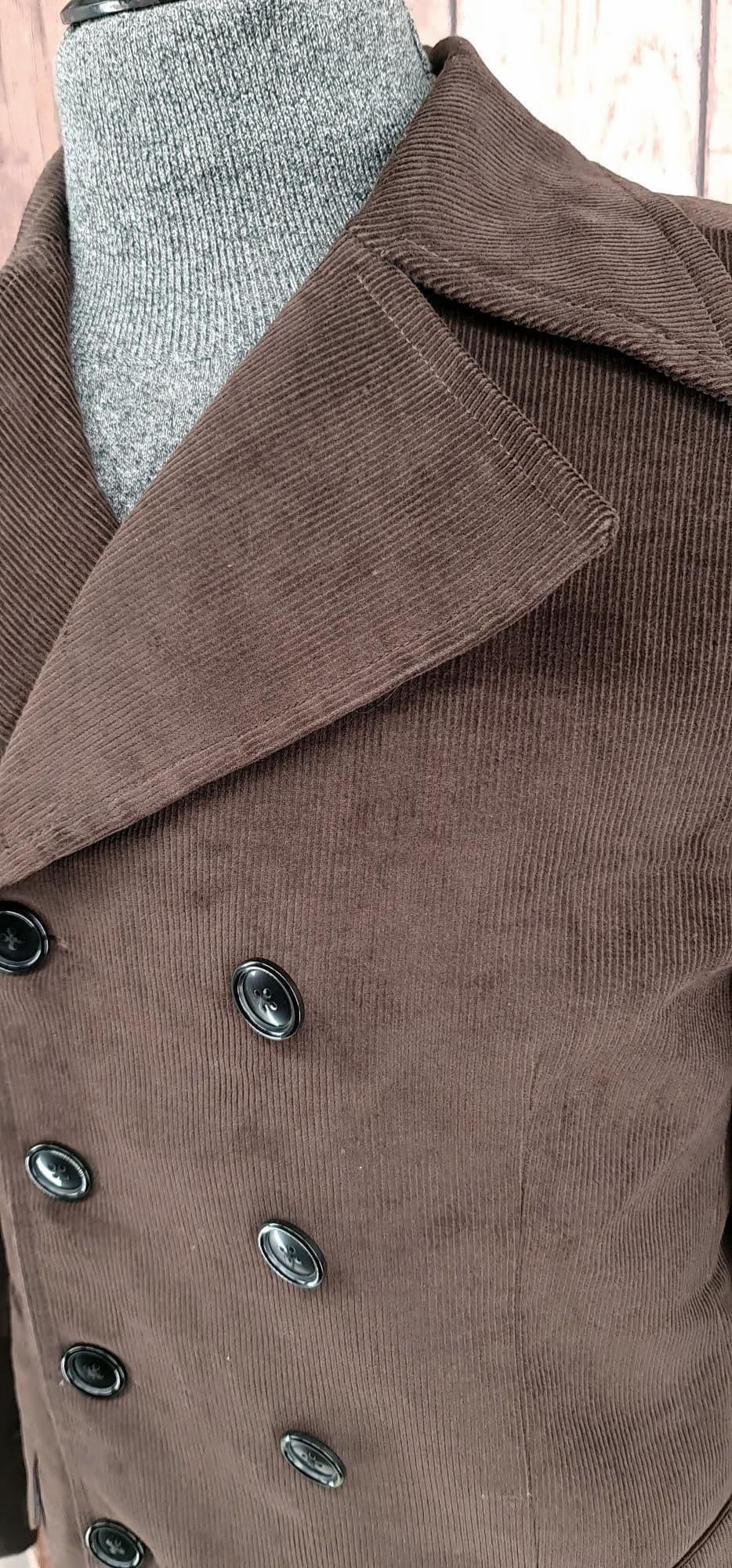 "Newman" Modclothin  Chocolate Corduroy Jacket