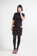 Nina - Black & White Mod Dress
