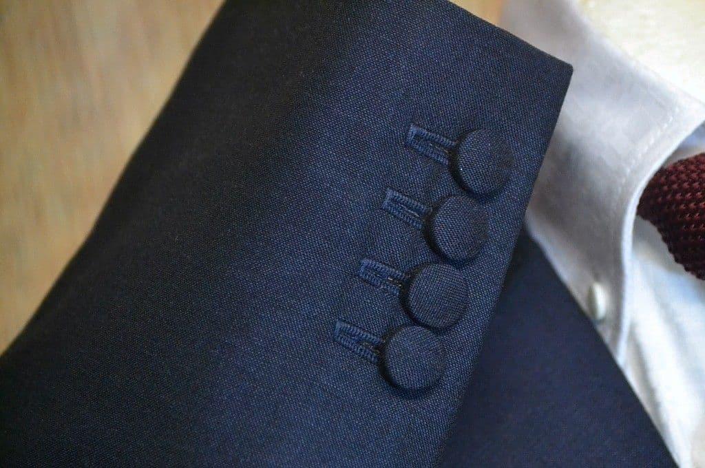 "Pasquale" 100% Wool Navy  3 Button Suit