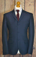 "Pasquale" 100% Wool Navy  3 Button Suit