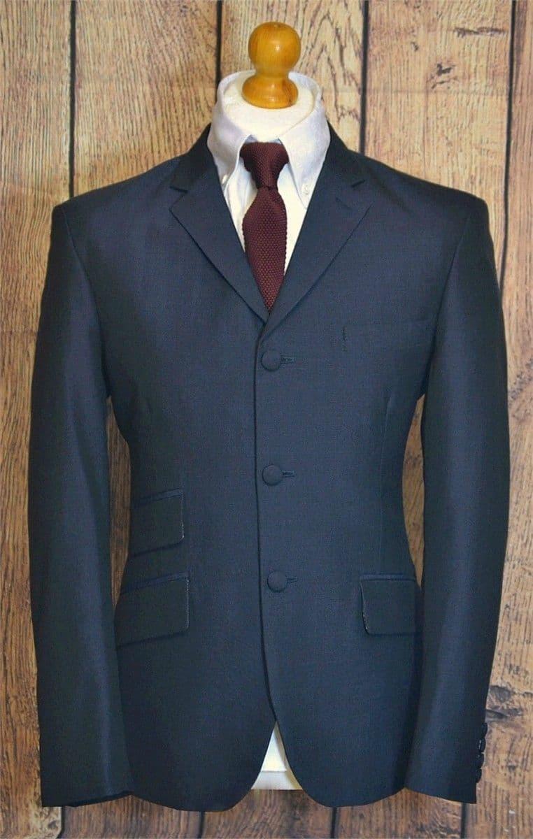 "Pasquale" 100% Wool Navy  3 Button Suit