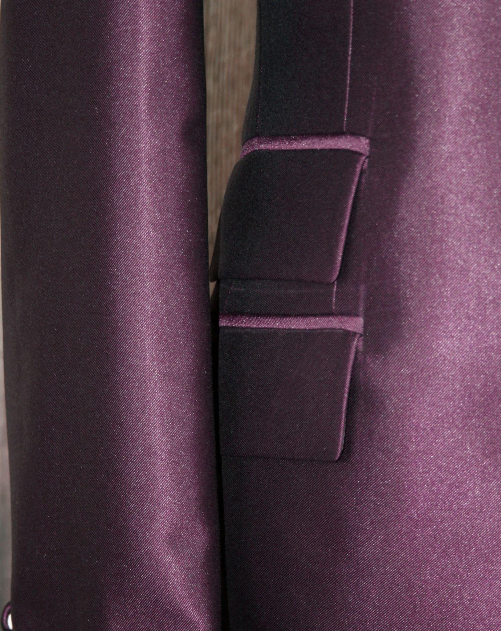 "Paulo" Wine Tonic Three Button Suit