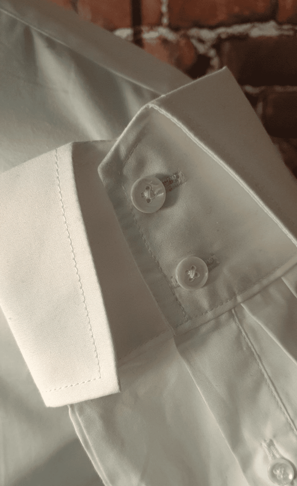 "Penrith" Gingham White Spear Point Collar & Cuff Shirt