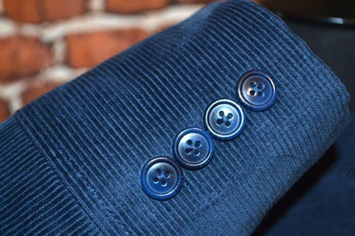 "PEPPER" Navy Corduroy Sixties Inspired Jacket