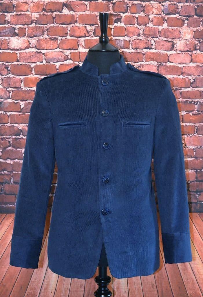 "PEPPER" Navy Corduroy Sixties Inspired Jacket