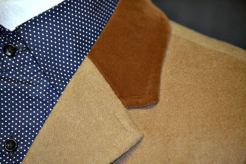 Phil 3/4 Length Overcoat With Velvet Collar