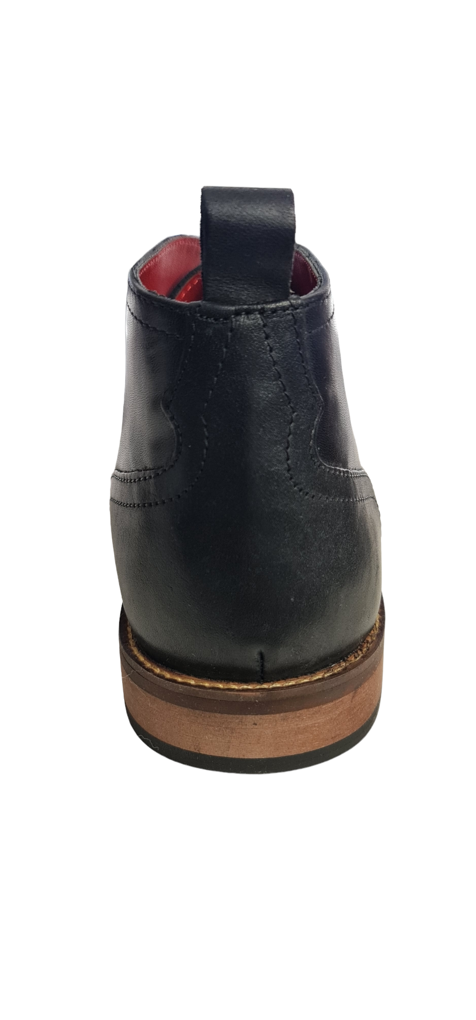 Roamer Black Brogue Style Leather Boots