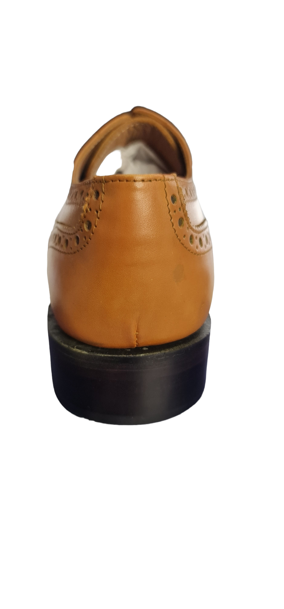 Lucini Mens Tan Full Leather Brouges