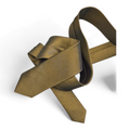 Green Gold Two tone Slim Tie