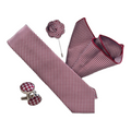 Tie, Pocket Hanky. Pin  & Cuff Link Set