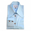George - Beagle Collar Beatles Inspired Sky Blue Shirt