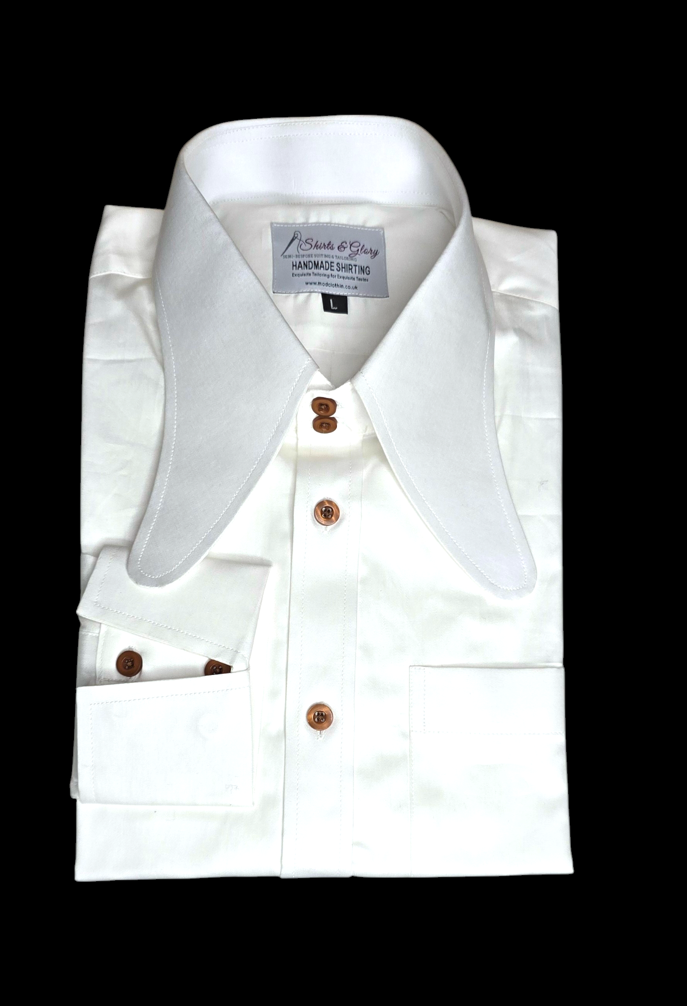 Blanca - Beagle Collar White Shirt
