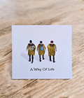 The "Trio Of Mods" Birthday Card Blank Inside