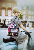 60s Inspired Colourful Drawstring Back Bag | Modclothin