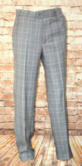PINK POW CHECK TROUSER FINE CASHMERE WOOL BLEND