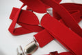 Red Brace Slim With Clips
