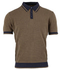 Relco Navy & Gold Knitted Polo