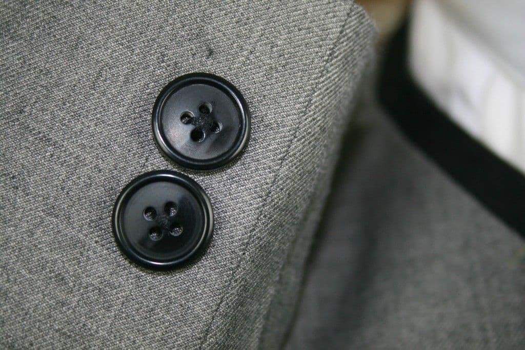 "Ringo" Collarless Charcoal Jacket