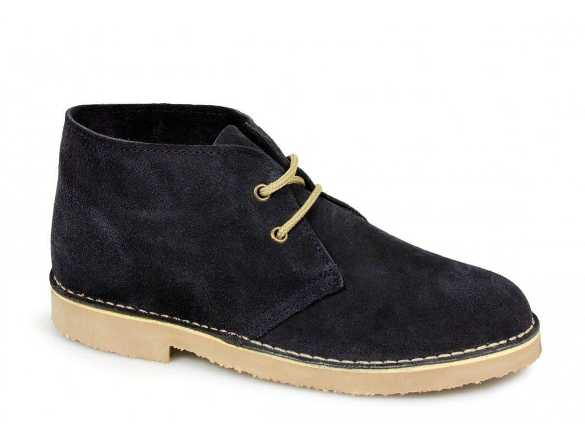 Roamers Navy Original Classic Mod Suede Desert Boots