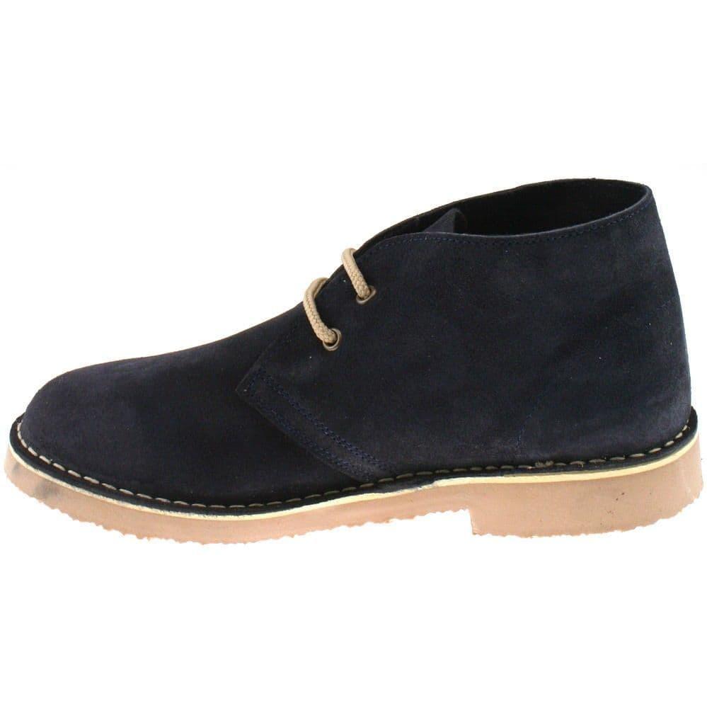 Roamers Navy Original Classic Mod Suede Desert Boots