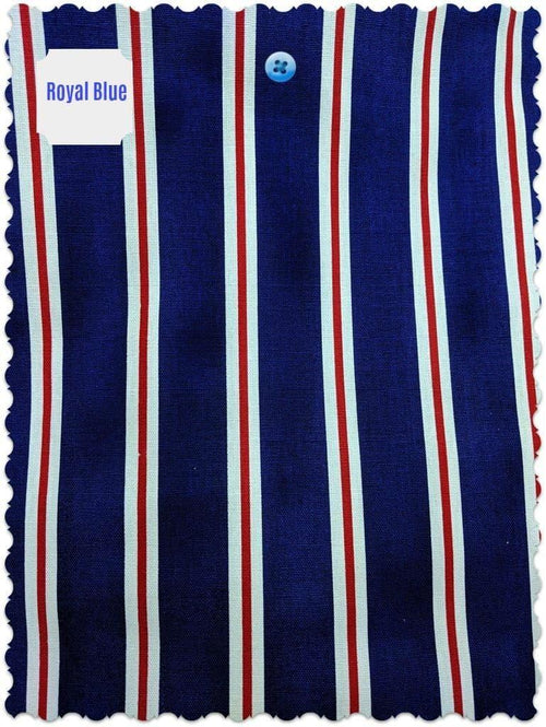 "RODNEY" Royal Blue Red & White Stripe Boating Blazer