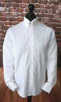 "Ruben" Pin Collar White Long Sleeve  Shirt
