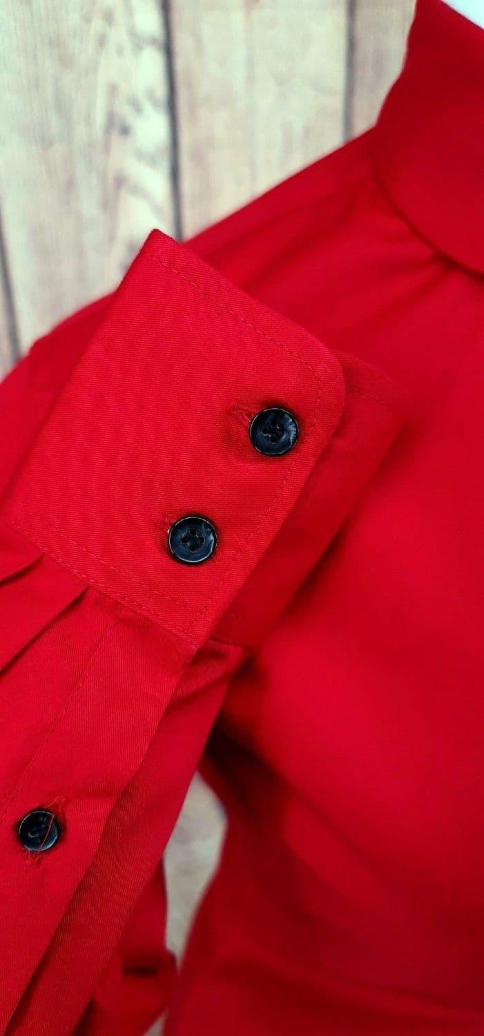 "Scarlet" Womens Penny Collar Shirt