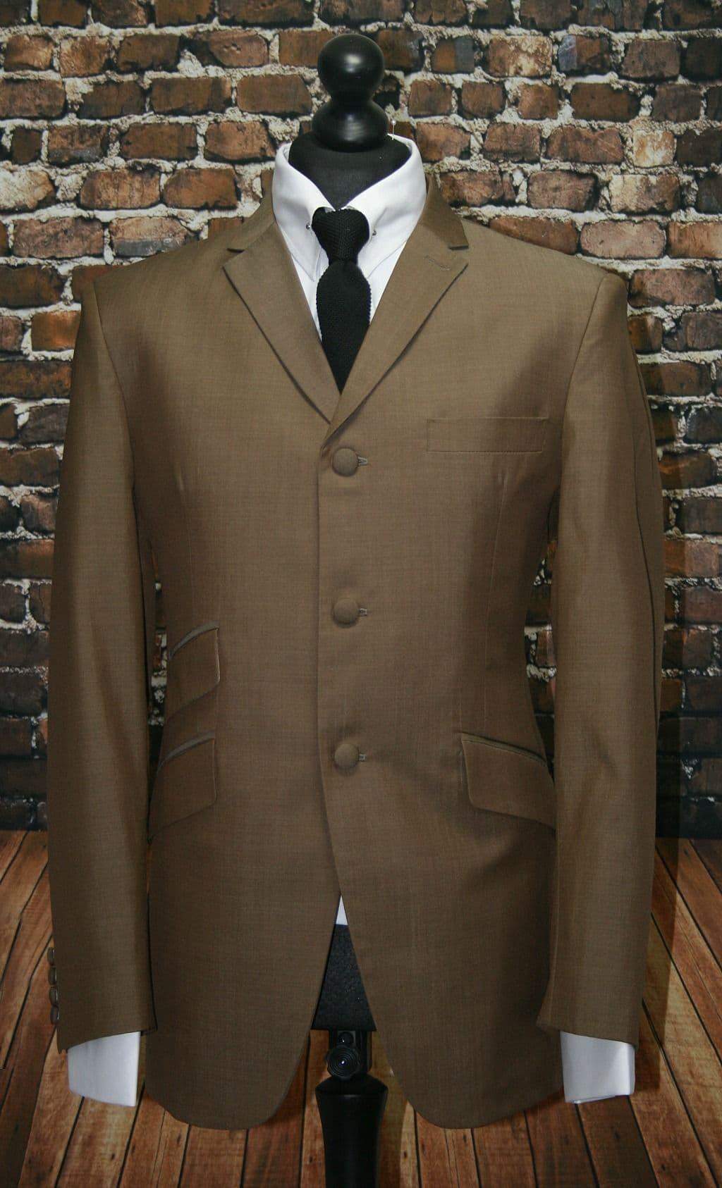 Scott - Stunning Retro Gold Three Button Suit