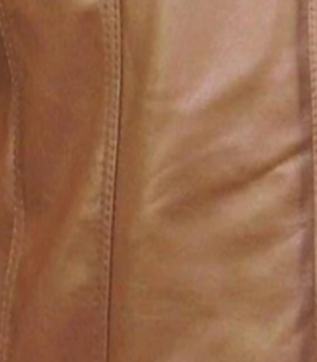 Jess - Women's Rust Red Double Breasted Leather Jacket