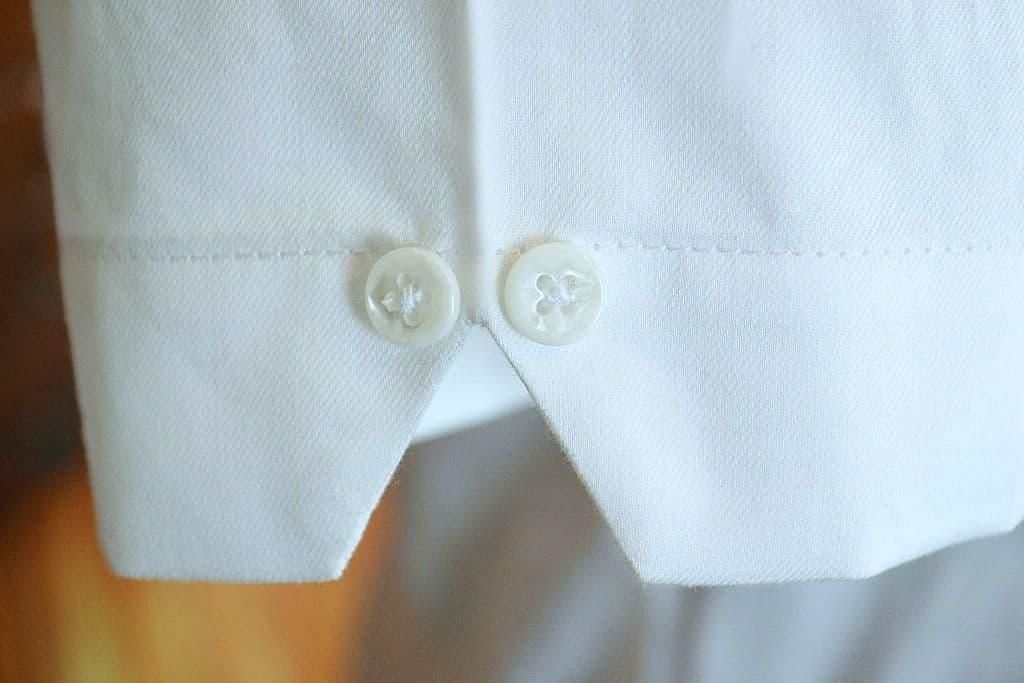 "Shaw" Classic Short Sleeved Button Down  White Shirt