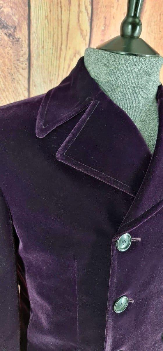 "Shelley" Modclothin Purple Velvet Jacket