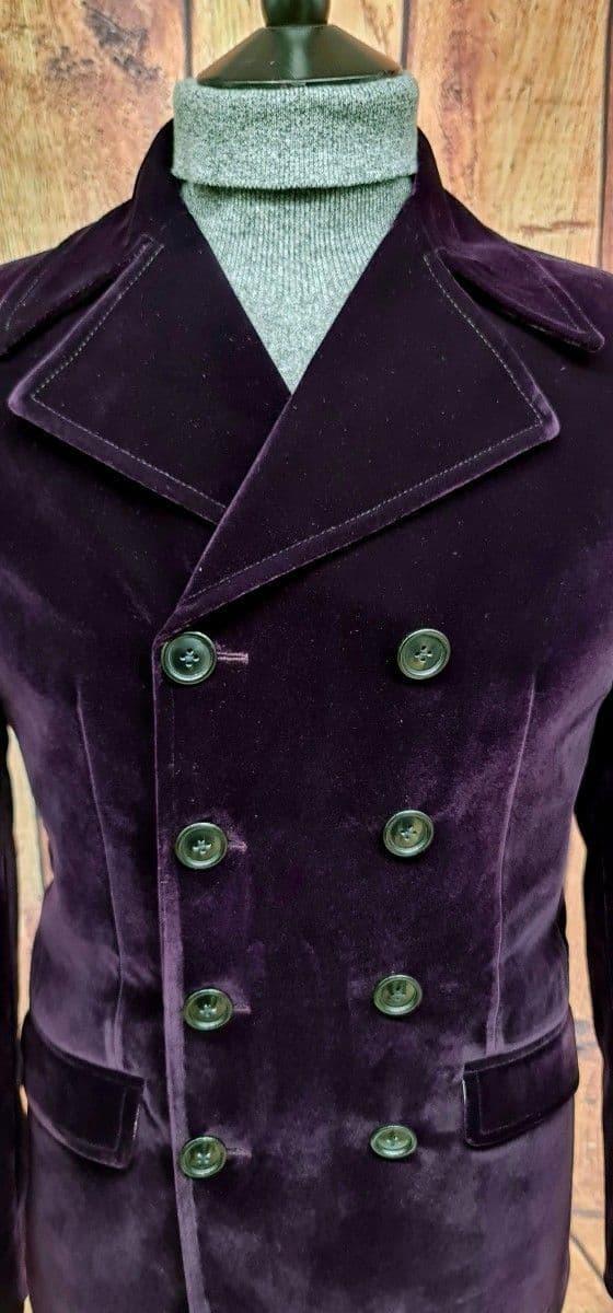 "Shelley" Modclothin Purple Velvet Jacket