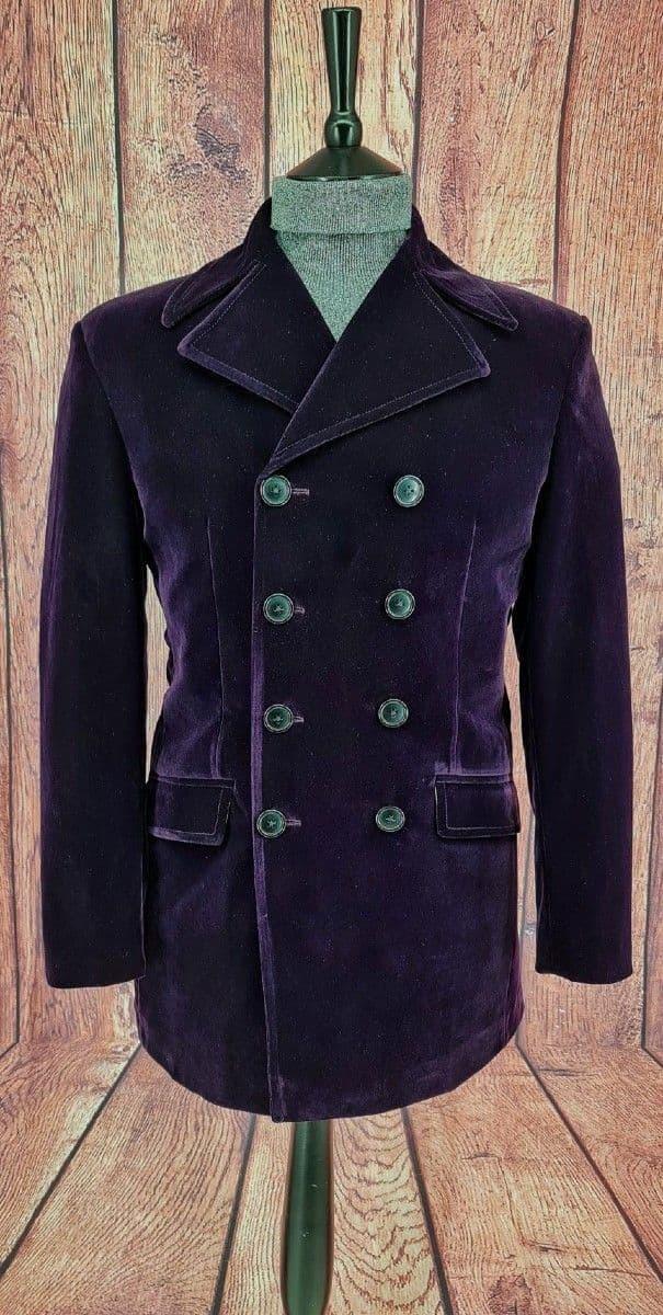 "Shelley" Modclothin Purple Velvet Jacket